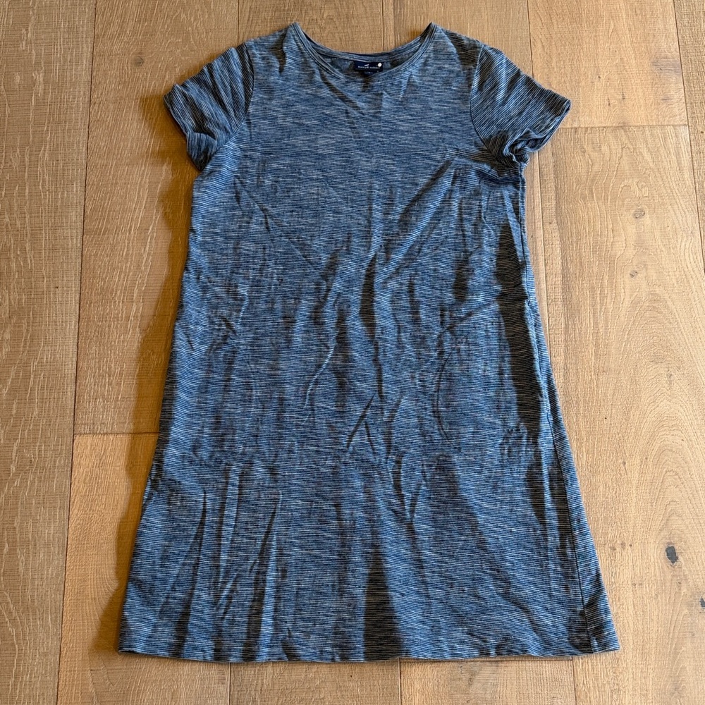 Stylish Heathered Blue Mini Dress